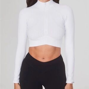 JOJA Exhale Long Sleeve - luna/white size small